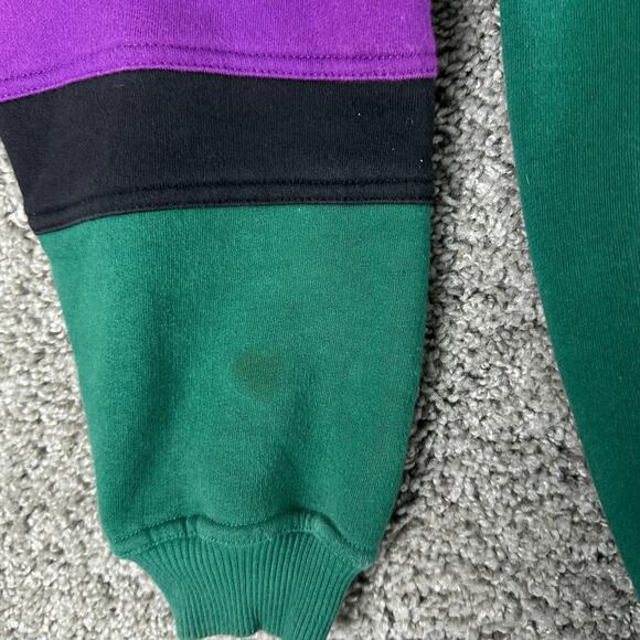 VTG Coloursport Sweatshirt Alexander Julian Colours Mens Medium Green Track Suit - Picture 7 of 12